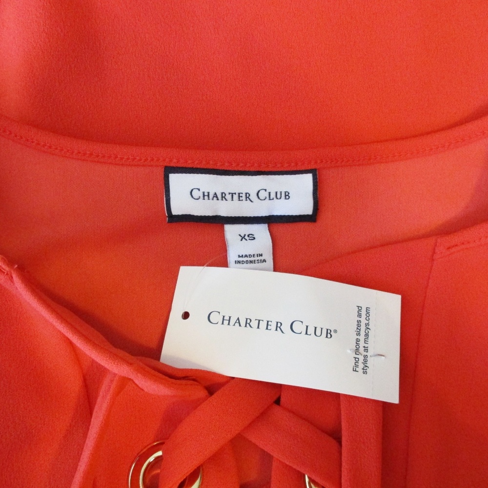 Charter Club Lace Up Sheath Dress - Picture 6 of 7